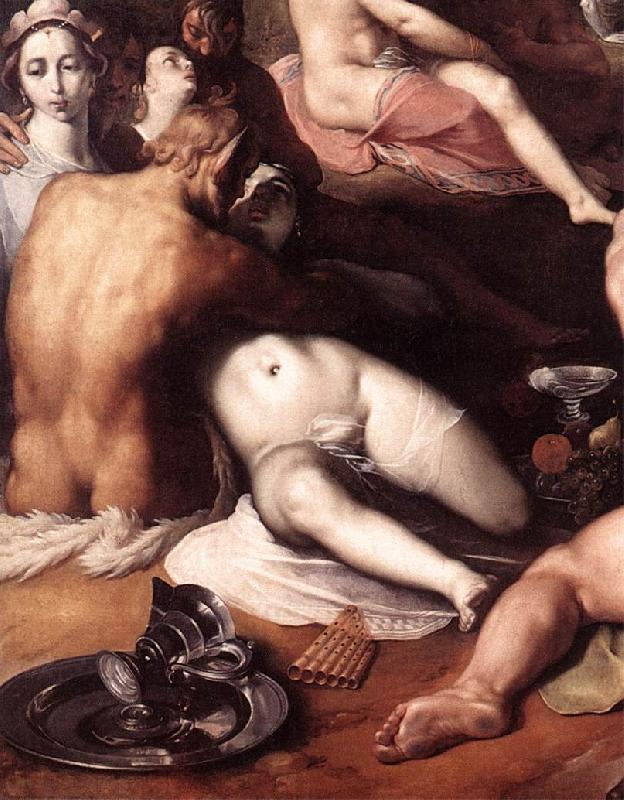 CORNELIS VAN HAARLEM The Wedding of Peleus and Thetis (detail) fd France oil painting art